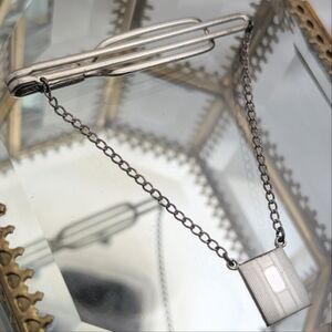 Vintage Art Deco MACO Sterling Silver Tie Clip